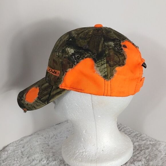 Deep Down Mossy Oak & Hunter Orange Distressed Cap - Picture 2 of 8